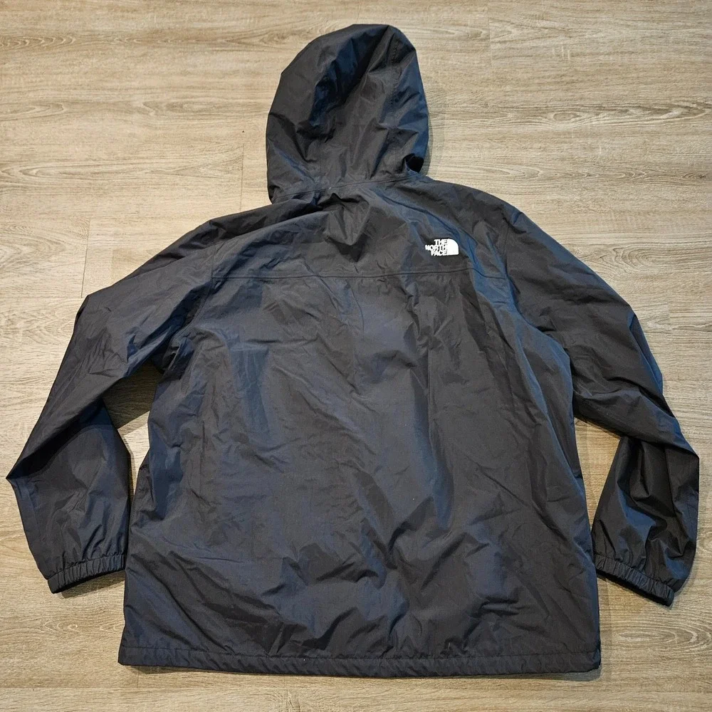 The North Face Antora DryVent Rain Jacket Mens XXL 2XL Black Hooded Waterproof